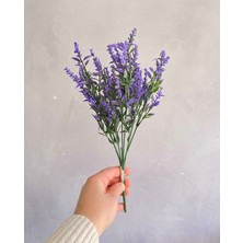 Yasima Yapay Mor Lavanta Dalı Ev Dekorasyon Aranjman Çiçeği