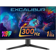  casper 27" excalibur e27fvc-e 300hz 1ms 400nıt fast va curved hdr10 oyuncu monitörü