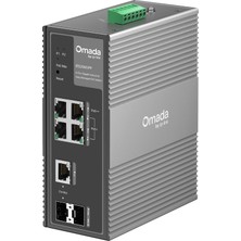  omada tp-link ies206gpp 6 port gigabit endüstriyel yönetilen switch, 3 port poe+ 1 port poe++