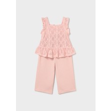 Mayoral Kız Bebek Tığ Işi Pantolon Bluz Takım Pembe - 01515