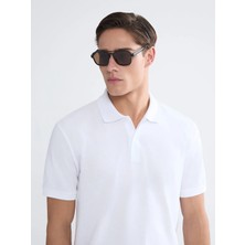 LC Waikiki Lcwaıkıkı Classic Beyaz Polo Yaka Pike Erkek Tişört