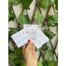 Tiny Stories TR Sevimli Karakter Sticker Seti - 24 Yaprak 96 Adet/ajanda, Günlük, Bullet Journal , Scrapbook