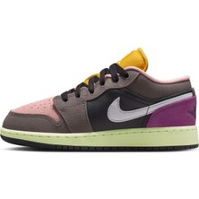 Nike Air Jordan 1 Low 'tokyo Bio Hack' Special Edition Leather Unisex Sneaker Hakiki Deri Günlük Spor Ayakkabı Pembe-Kahverengi