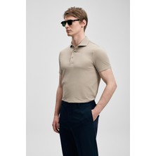 Lufian Spencer Hi- Tech Performance Dikişsiz Polo Tişört Toprak