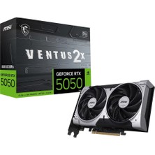 Quadro Msi Geforce Rtx5050 Ventus 2X Oc 8G 8Gb Gddr6 128 Bit Dlss 4 Ekran Kartı