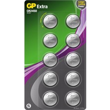 Belirtilmemiş Gp Cr2450-10 3V Lityum Düğme Pil (10 Lu Paket)