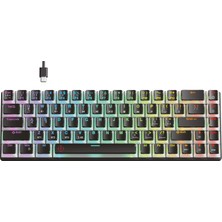  north odin pro wl68 lightcore kablosuz bluetooth rgb red switch türkçe siyah mekanik gaming klavye