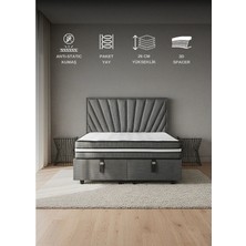 Forsleep Electa Çift Kişilik Uyku Seti Yatak-Baza-Başlık