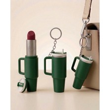 Lubiko Studio Stanley Model Termos Anahtarlık ve Ruj Lipstick Kabı - Kişiye Özel Çanta Aksesuarı