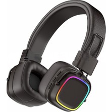 Xira Bluetooth 6.0 Kablosuz Kulaklık – Katlanabilir Rgb LED Işıklı, Mikrofonlu, Tf Kart Destekli
