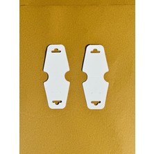 Orbak Kağıtçılık Bristol Beyaz Takı Sergi Kartı | 12,2×5,3 cm Küpe Kolye Bileklik Kartı 50 Adet