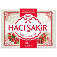 5 Adet Hacı Şakir Gül Beyaz Kalıp Sabun 4X150 G