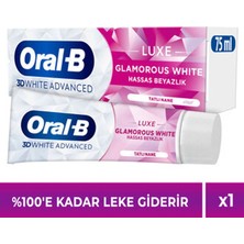 2 Adet Oral-B Pro 3D White Advanced Luxe Glamorous White 75 ml