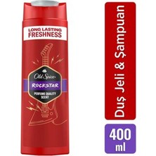 3 Adet Old Spice Duş Jeli Rockstar 400 ml