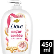 Dove Sugar Cookie Sıvı Sabun 450 ml 3 Adet Kokusuz ve Yumuşak Formül ile Cilt Bakımı