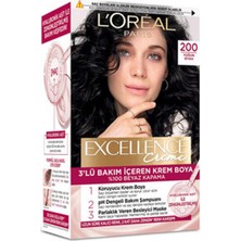 L'Oréal Paris 5 Adet Excellence Creme 200 Yoğun Siyah Saç Boyası 192 ml