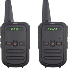 Pazarcan Wln KD-C51 16 Kanal 3-5 Km Siyah Kasa Ikili Telsiz (Şarj Aleti Dahil)