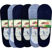 Pijamask Erkek 6'lı Bambu Dikişsiz Silikon Destekli Babet Çorap