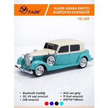 Yage Klasik Araba Tasarımlı Nostaljik Bluetooth Hoparlör & Radyo