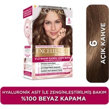 L'Oréal Paris 1 Adet Excellence Creme Saç Boyası - 6 Açık Kahve 192 ml