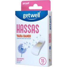 1 Adet Getwell Hassas Yara Bandı 15'li