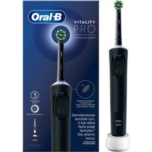 3 Adet Oral-B Şarjlı Diş Fırçası Vitality Pro Siyah