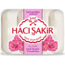 3 Adet Hacı Şakir Klasik Çiçek Terapisi Güzellik Sabunu 4X70 G