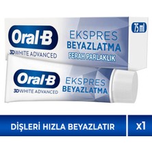 2 Adet Oral-B Pro 3D White Advanced Ekspres Beyazlatma Ferah Parlaklık 75ML