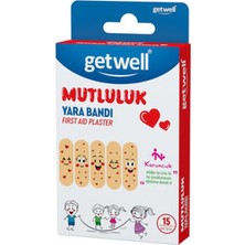 4 Adet Getwell Mutluluk Yara Bandı 15 Adet