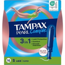 4 Adet Tampax Tampon Pearl Compak Super 16'lı