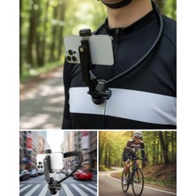 İlkyaz Fashion Dayanıklı Metal Destekli Boyun Telefon Tutucu Seyahat ve Spor Kullanım ILKYZHB-RS3455