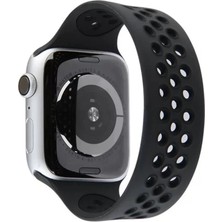 Senka Newface Watch 42MM Ayarlı Delikli Silikon Kordon - Siyah-Siyah