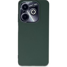 Senka Mey Ithalat® Infinix Hot 40I Kılıf First Silikon - Koyu Yeşil