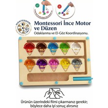 Bbsky Montessori Manyetik Ahşap Dondurma Labirenti: 3+ Yaş Eğitici Renk Düzeni ve Görsel Algı Oyuncağı - Okul Öncesi Erken Öğrenme Aktivitesi ve Doğum Günü Hediyesi