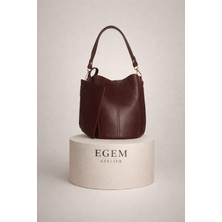 Egem Atelier Şık Suni Deri El ve Omuz Çantası | Ayarlanabilir Askı, Cüzdanlı Minimal Tasarım