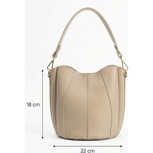 Egem Atelier Şık Suni Deri El ve Omuz Çantası | Ayarlanabilir Askı, Cüzdanlı Minimal Tasarım