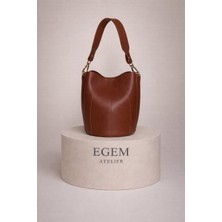 Egem Atelier Şık Suni Deri El ve Omuz Çantası | Ayarlanabilir Askı, Cüzdanlı Minimal Tasarım