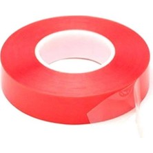 Uslucan Alışveriş Çift Taraflı Akrilik Silikonize Bant 18 mm x 2 Metre Kırmızı Vhb