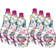Amber Kokusuna Sahip Viking Konsantre Yumuşatıcı Relax 1.440ML 60 Yıkama X6 Adet