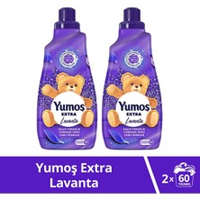 Yumoş Extra Konsantre Çamaşır Yumuşatıcısı Lavanta 1440 ml 60 Yıkama 2 Adet