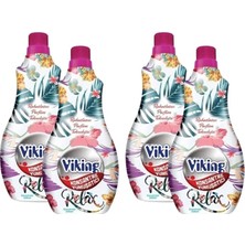 Viking Yumuşatıcı Konsantre Relax 1.440ML 60 Yıkama X4 Adet
