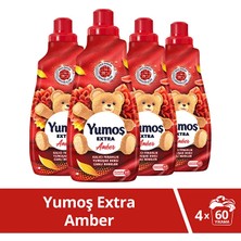 Yumoş Extra Konsantre Çamaşır Yumuşatıcısı Amber 1440 ml 60 Yıkama Kalıcı Ferahlık
