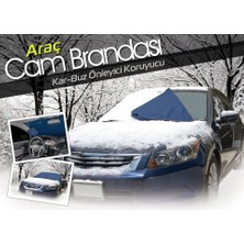 Uslucan Alışveriş Araç Kar Buz Önleyici Büyük Boy Araç Ön Cam Brandası (150 cm x 70 Cm)