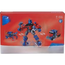 Gray Line Gry P626006-KARMA Dönüşen Robotlar Block Oyuncak-Kırmızı Nel1