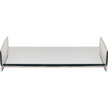 Yargıcı Ayna Yüzeyli Metal Kare Tepsi(32x32x7 Cm)