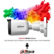 Dahua 2mp Full Hd Bullet Kamera Hac B1A21P U Il A 30M Renkli Gece Görüş Mikrofonlu