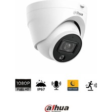 Dahua IPC-HDW1230V-SA-0280B 2mp Poe Starlight Sesli Mikrofonlu Dome Kamera