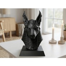 Teknokup Anubis Büst – Mısır Koruyucu Heykel Figürü (15CM)