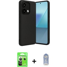 Cepte Toptan Redmi Note 13 Pro 5g Kıvılcım Işık Serisi - Siyah Joko Magic 5d Cam + Gümüş Raze Metal Kamera Lens