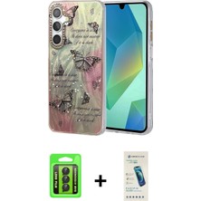 Cepte Toptan Galaxy A15 4g Zirve Modern Prime - Şeffaf Pasifik Cam Ekran Koruyucu + Siyah Raze Metal Kamera Lens